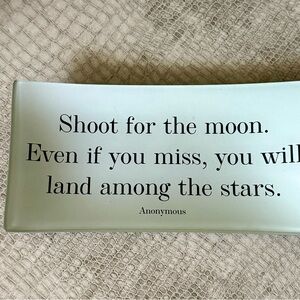 Ben’s Garden Decoupage Inspirational Quote Decorative Glass Tray